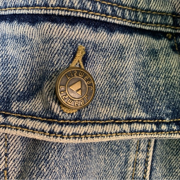 Vintage Liz Claiborne Sport reversible Jacket Denim Coat Retro - Picture 8 of 9